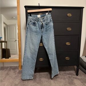 Anine Bing Benson Blue Denim Jeans like new